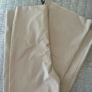 Steve Madden Cream Faux Leather Pants